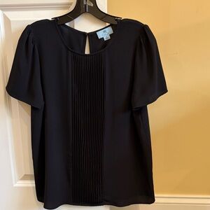 CeCe black short sleeved  Blouse